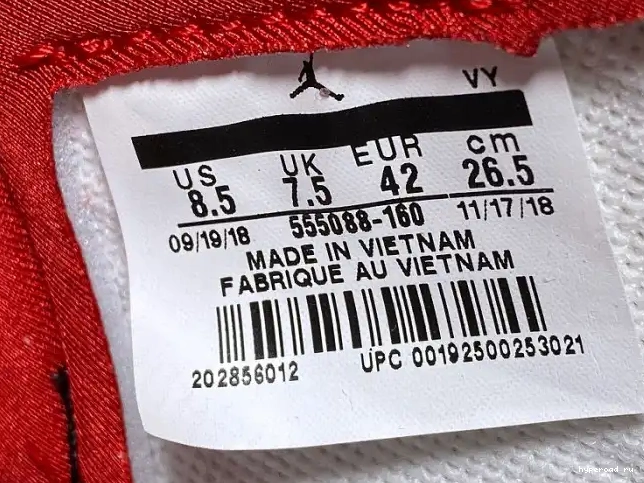 OG Red Retro Air Jordan 1 Gym High 555088-160 "Phantom" 0512